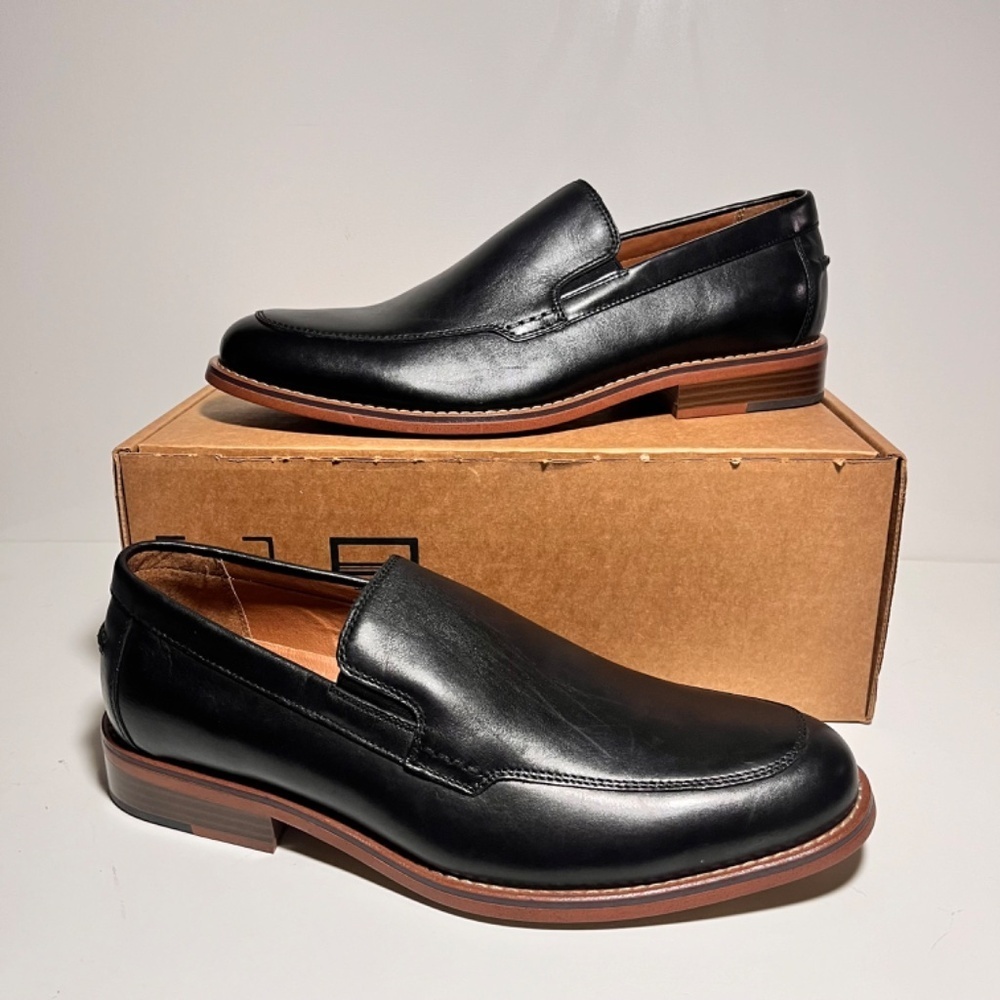 G.H. Bass & Co. Baxter Light Leather Slip-On Shoes - Picture 6 of 9